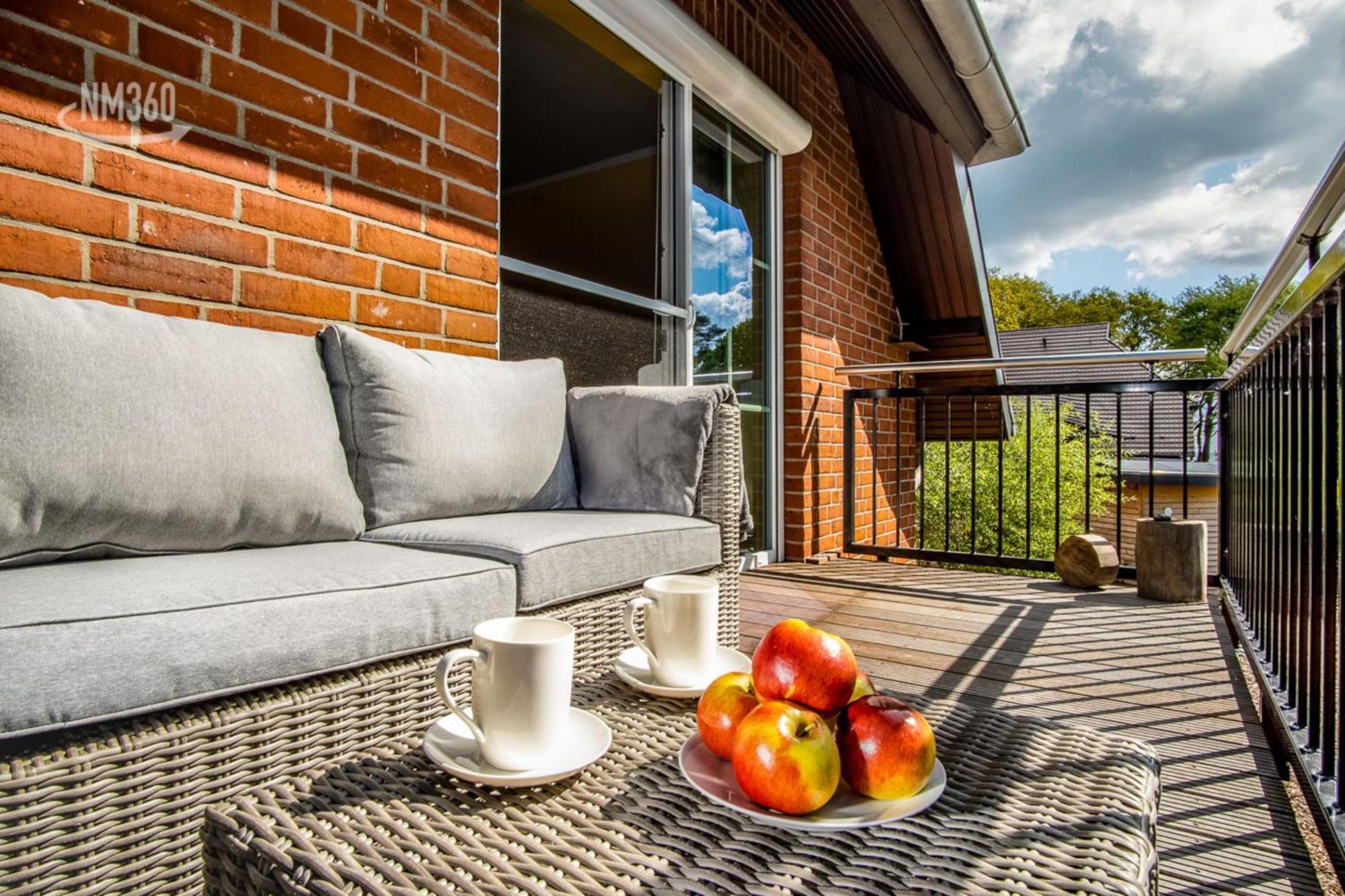 Traumhaftes Appartement Mit Balkon - Odins Blick Wohnung 6 - Mit Privatstrand, Sauna Lobbe Bagian luar foto